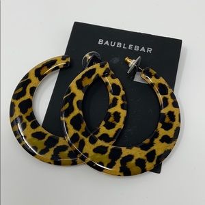 Baublebar animal print hoops
